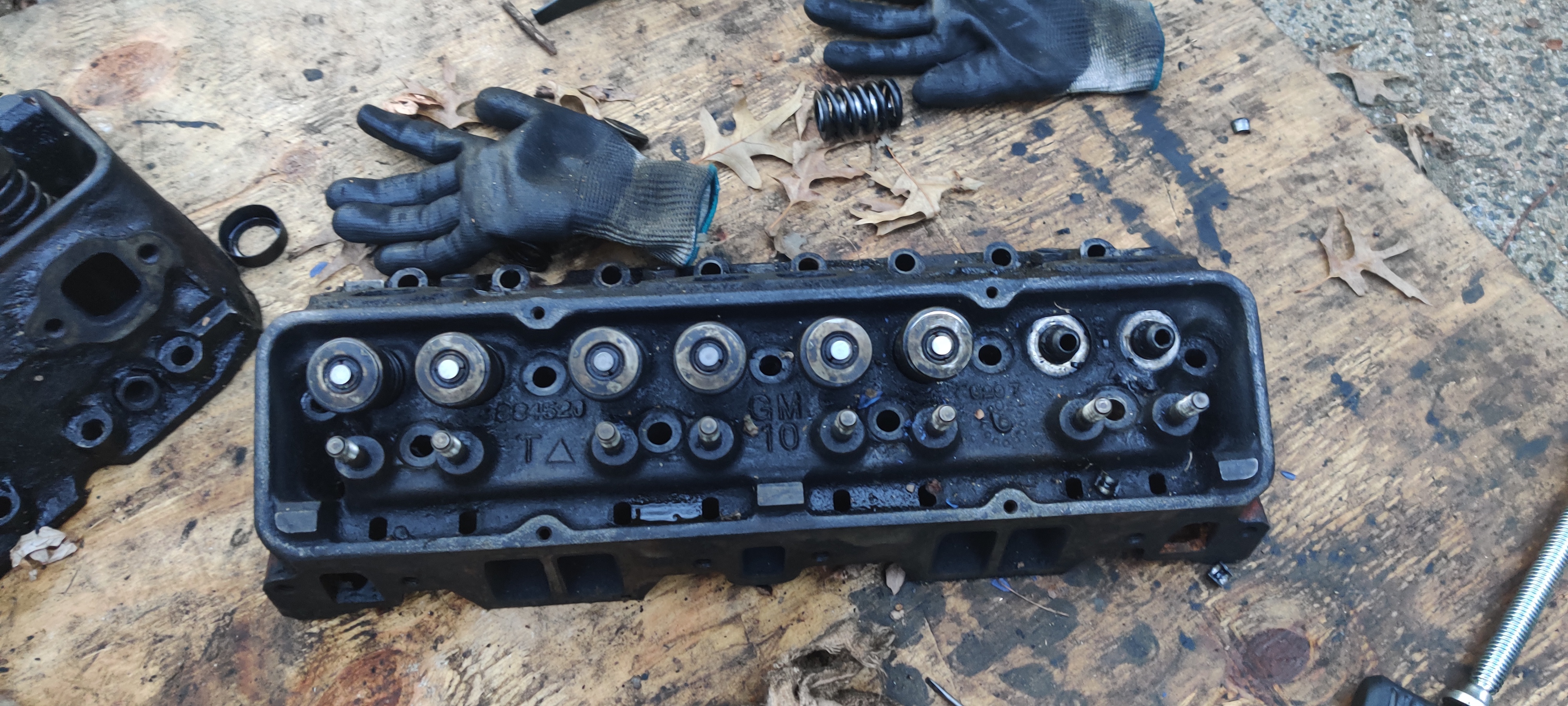 We somehow got two valve springs off